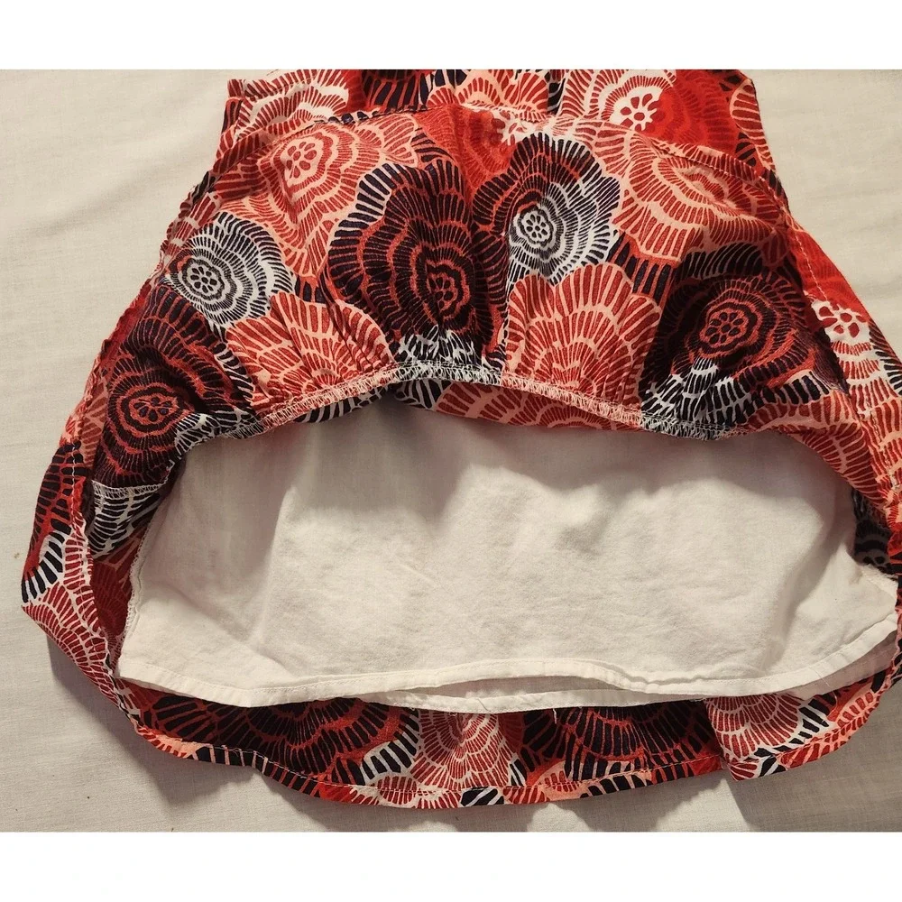 Old Navy Girls 18-24 Months Dress Red Blue Sleeveless Sun Dress Floral Patriotic